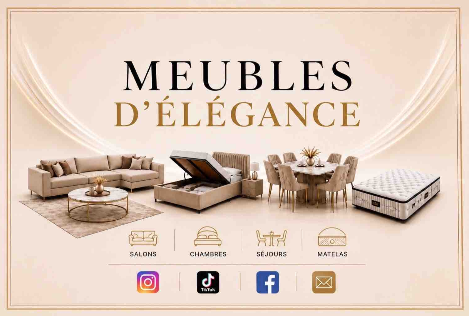 Nouvelle collection de mobilier élégant