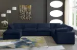 Cozy Duck Feather Filled Large 6 Seater Universal Modular Corner with Footstool – Image 4