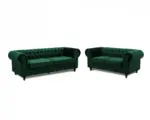 Ellington 3+2 Studded Velvet Sofa Set – Image 24