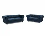 Ellington 3+2 Studded Velvet Sofa Set – Image 23