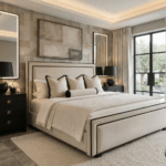 Aspen Luxury Bed with Black Accent Border