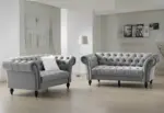 Marley 3+2 Velvet Curved Sofa Set – Image 26