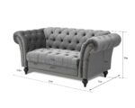 Marley 3+2 Velvet Curved Sofa Set – Image 17