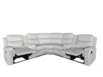 Montari Corner Fabric Manual Recliner with console and cupholders – Image 2