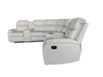 Montari Corner Fabric Manual Recliner with console and cupholders – Image 10