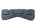 Montari Corner Fabric Manual Recliner with console and cupholders – Image 8
