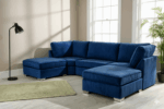 Prime Ushape Fullback Sofa Plush Velvet – Image 4