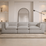 Cloud Boucle 3+2 Modular Sofa Feather Filled – Image 2