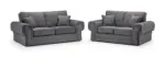 Wilcot 3+2 Sofa Set Grey – Image 4