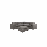 Modulo 5 seater Modular Corner Duck feather cushions Boucle