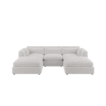 Cloud Boucle U shaped sofa feather filled