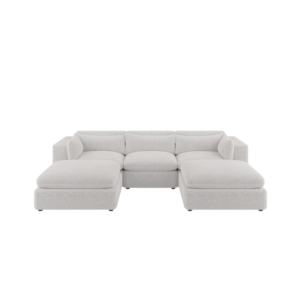 Cloud Boucle U shaped sofa feather filled